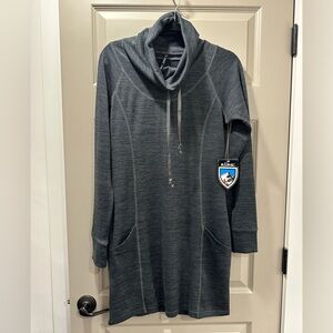NWT Kuhl Lea Carbon Long Sleeve Athleisure Dress